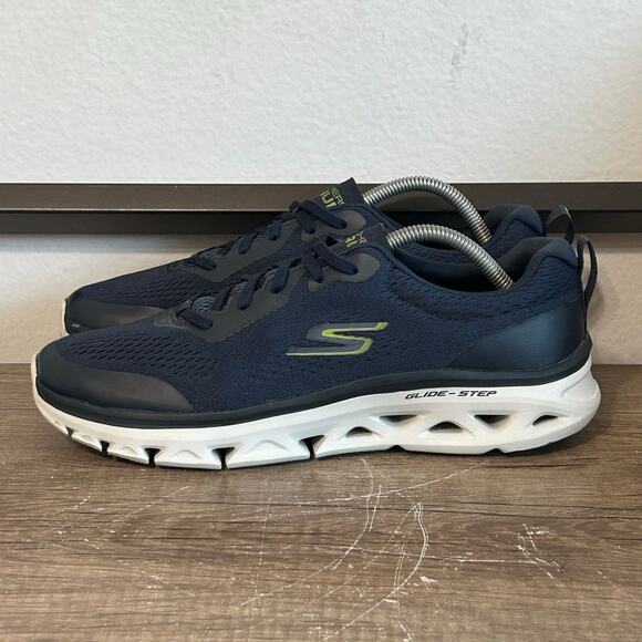 Skechers Go Run Glide Step Flex Men’s Athletic Running Shoes Size 10 Blue - Picture 1 of 8